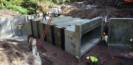 Culvert and Wingwall Installation in Andes, NY.